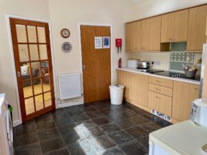 Kitchen showing cooking area